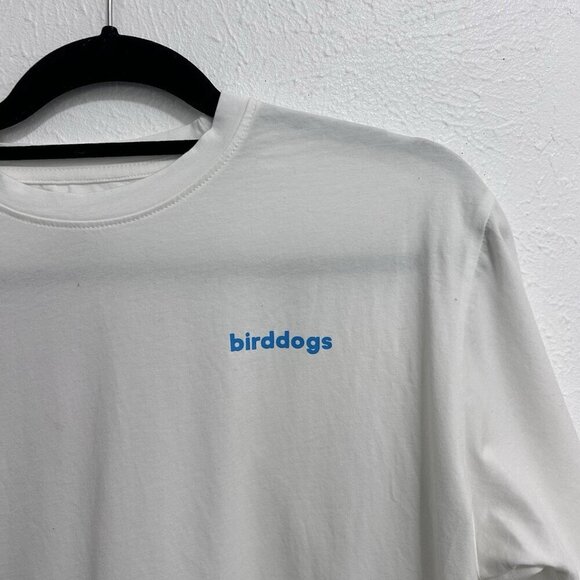 Birddogs Hummingbird T-Shirt Mens Size Large White Short Sleeve Crewneck Graphic - Picture 3 of 7